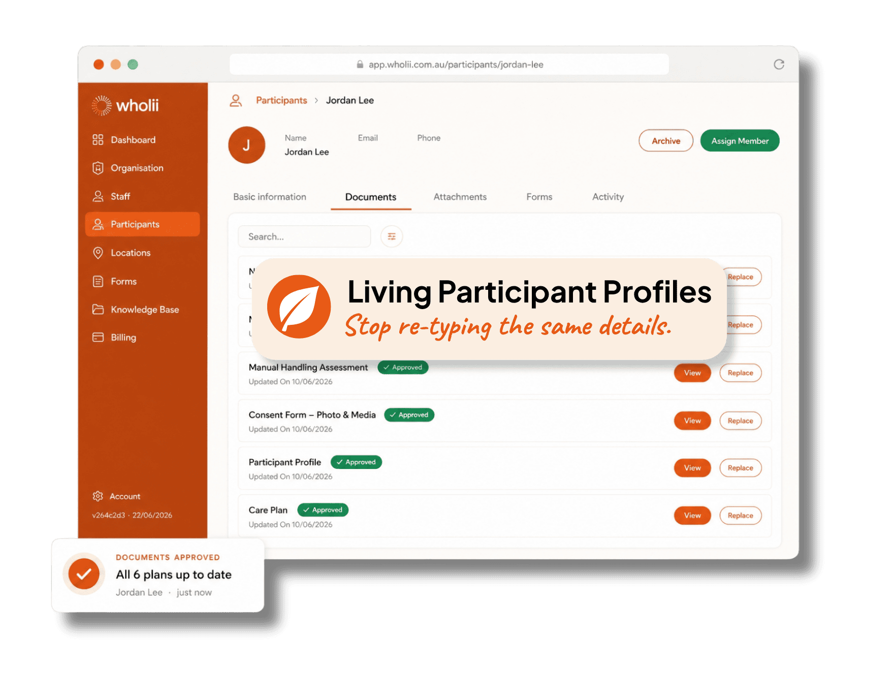 Living Participant Profiles